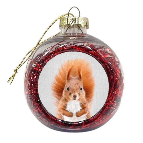 Squirrel - Colorful - xmas bauble by Gal Design