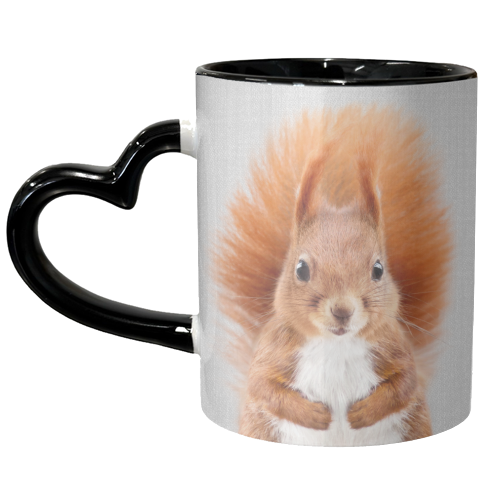 Squirrel - Colorful - unique mug by Gal Design