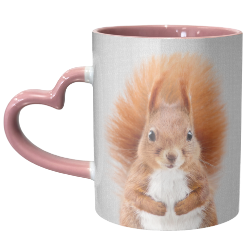 Squirrel - Colorful - unique mug by Gal Design