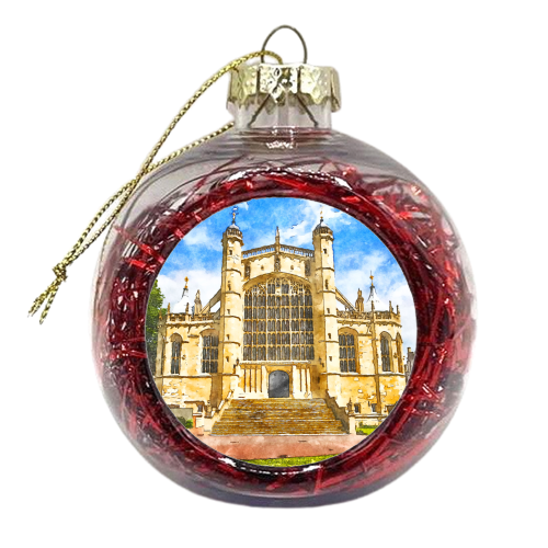St George's Chapel Windsor - xmas bauble by AP