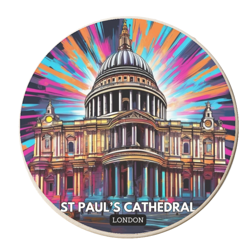 St Paul's Cathedral - personalised beer coaster by AP
