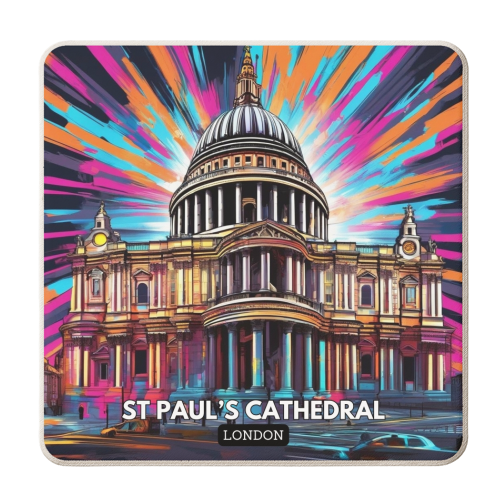 St Paul's Cathedral - personalised beer coaster by AP