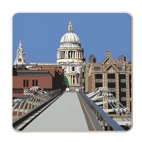 St Paul's Cathedral - personalised beer coaster by Richard O'Neill