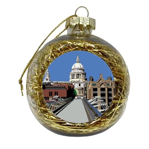 St Paul's Cathedral - xmas bauble by Richard O'Neill