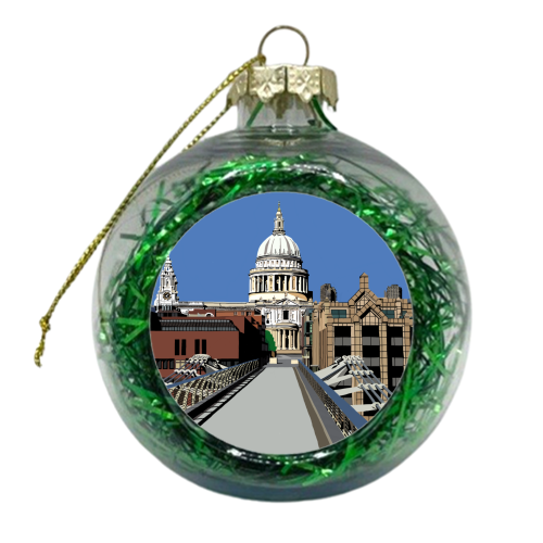 St Paul's Cathedral - xmas bauble by Richard O'Neill