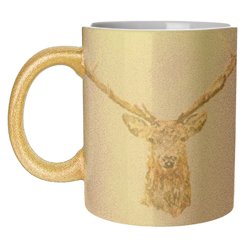 Stag Head - unique mug by Vicki Clare