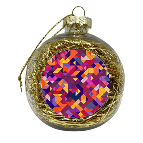 Stained Glass - xmas bauble by Mina & Jon Design