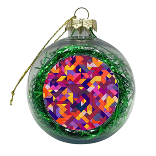 Stained Glass - xmas bauble by Mina & Jon Design
