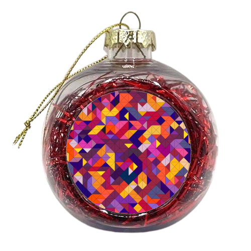 Stained Glass - xmas bauble by Mina & Jon Design