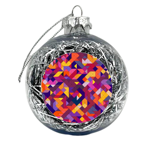 Stained Glass - xmas bauble by Mina & Jon Design