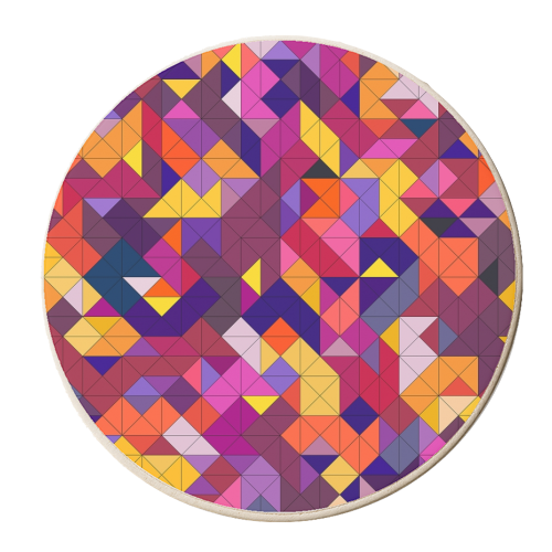 Stained Glass - personalised beer coaster by Mina & Jon Design