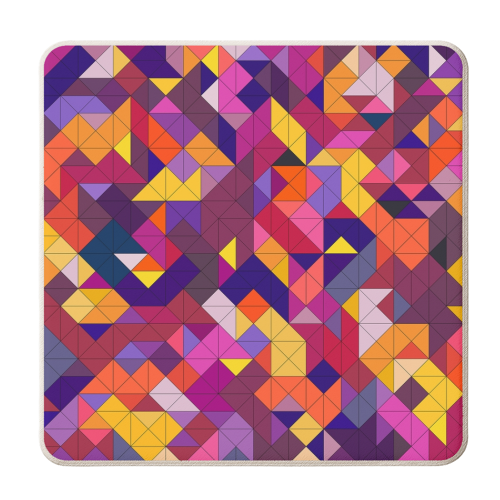 Stained Glass - personalised beer coaster by Mina & Jon Design