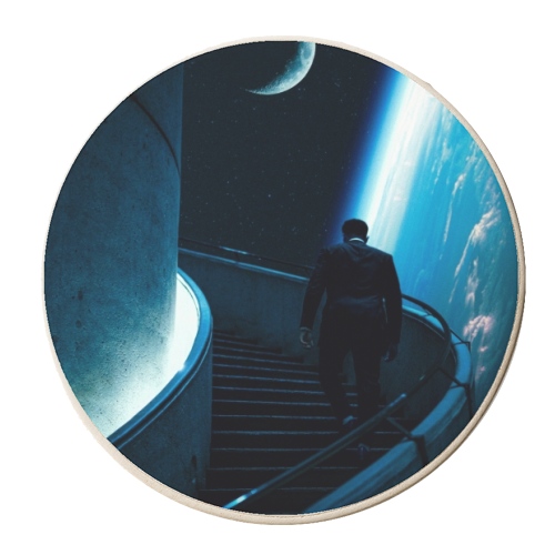 Stairway To The Stars - personalised beer coaster by taudalpoi