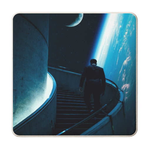 Stairway To The Stars - personalised beer coaster by taudalpoi