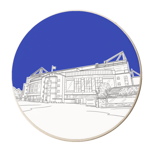 Stamford Bridge Stadium - personalised beer coaster by Adam Regester