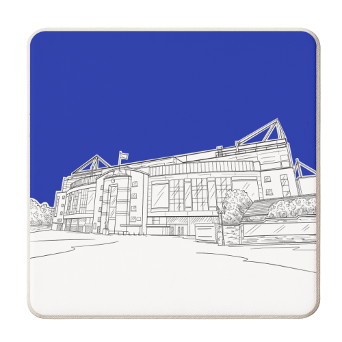 Stamford Bridge Stadium - personalised beer coaster by Adam Regester