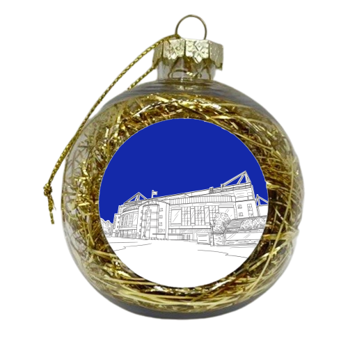 Stamford Bridge Stadium - xmas bauble by Adam Regester