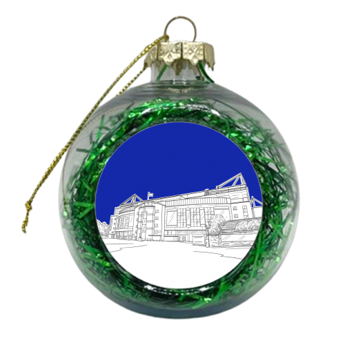 Stamford Bridge Stadium - xmas bauble by Adam Regester