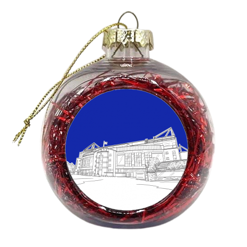 Stamford Bridge Stadium - xmas bauble by Adam Regester