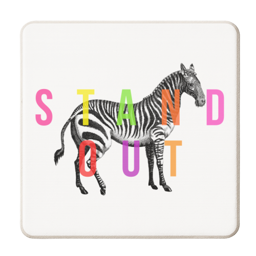 Stand Out - personalised beer coaster by The 13 Prints