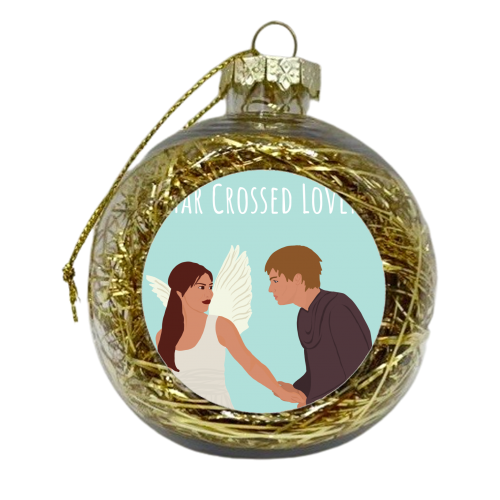 Star Crossed Lovers - xmas bauble by Rock and Rose Creative