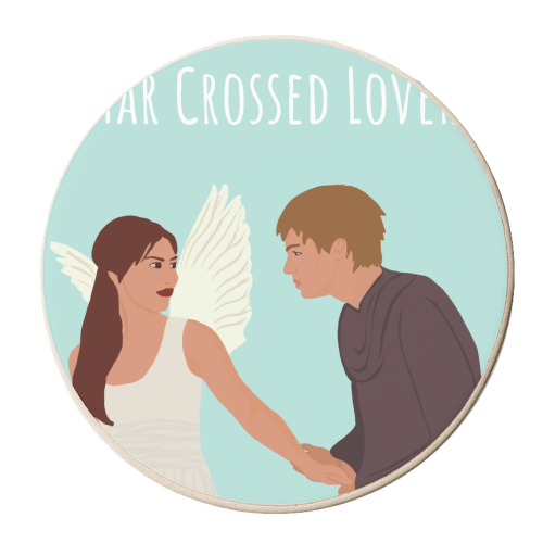 Star Crossed Lovers - personalised beer coaster by Rock and Rose Creative