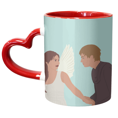 Star Crossed Lovers - unique mug by Rock and Rose Creative