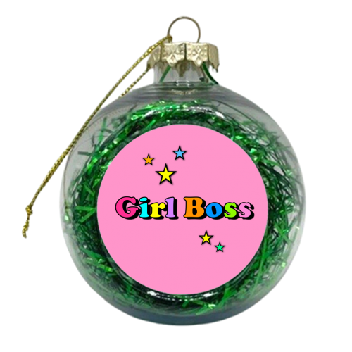Star Girl Boss - xmas bauble by Adam Regester