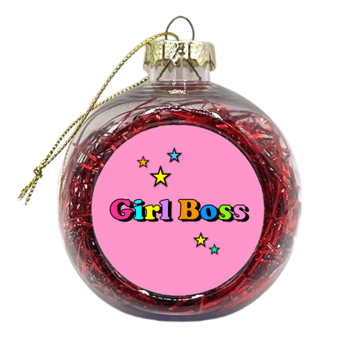 Star Girl Boss - xmas bauble by Adam Regester