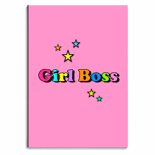 Star Girl Boss - personalised A4, A5, A6 notebook by Adam Regester