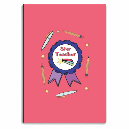 Star Teacher - personalised A4, A5, A6 notebook by Laura Lonsdale