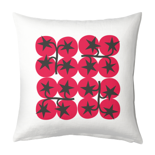 Star Tomato Coaster - designed cushion by Suzie London