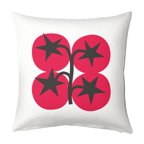 Star Tomato Coaster - designed cushion by Suzie London