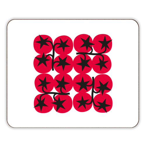 Star Tomato Coaster - designer placemat by Suzie London