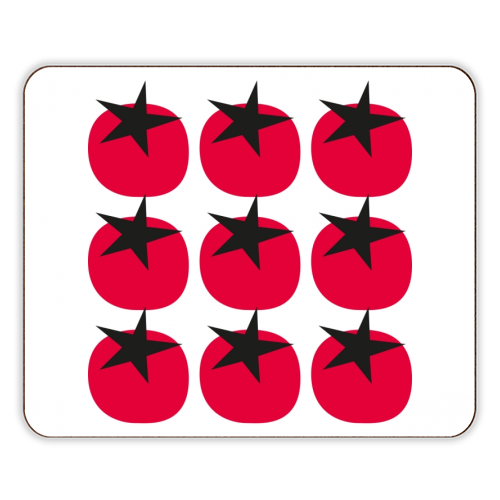 Star Tomato Coaster - designer placemat by Suzie London