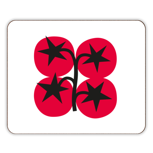 Star Tomato Coaster - designer placemat by Suzie London