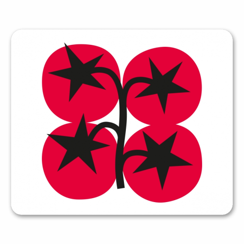 Star Tomato Coaster - mouse mat by Suzie London