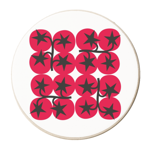 Star Tomato Coaster - personalised beer coaster by Suzie London