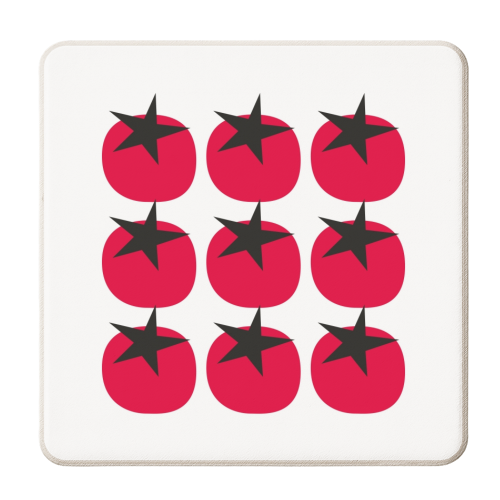 Star Tomato Coaster - personalised beer coaster by Suzie London
