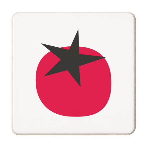 Star Tomato Coaster - personalised beer coaster by Suzie London