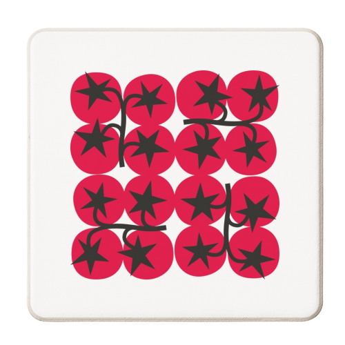 Star Tomato Coaster - personalised beer coaster by Suzie London
