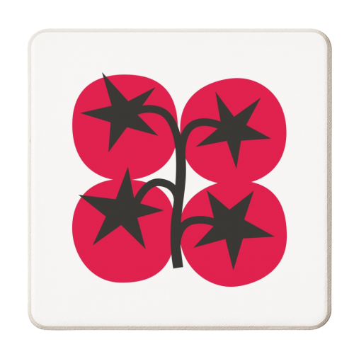 Star Tomato Coaster - personalised beer coaster by Suzie London
