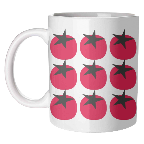 Star Tomato Coaster - unique mug by Suzie London
