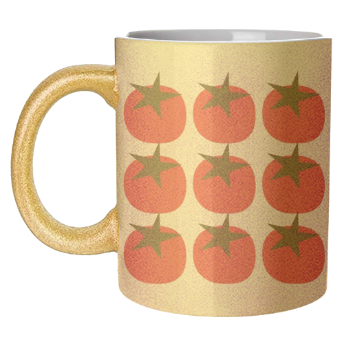 Star Tomato Coaster - unique mug by Suzie London