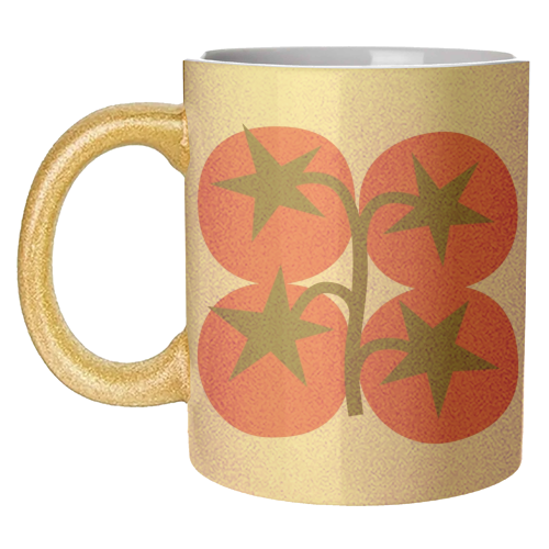Star Tomato Coaster - unique mug by Suzie London