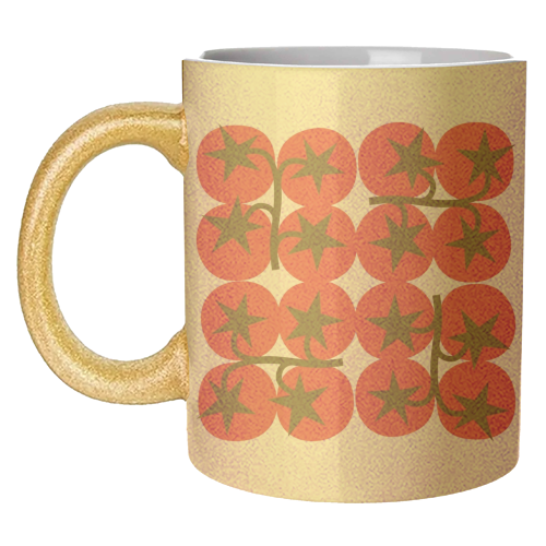 Star Tomato Coaster - unique mug by Suzie London