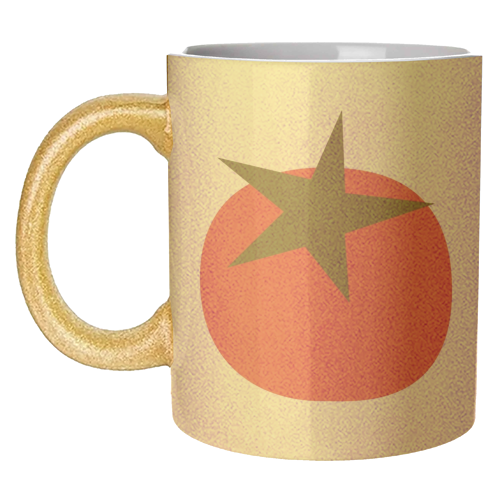 Star Tomato Coaster - unique mug by Suzie London