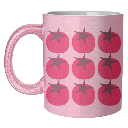 Star Tomato Coaster - unique mug by Suzie London