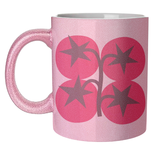 Star Tomato Coaster - unique mug by Suzie London