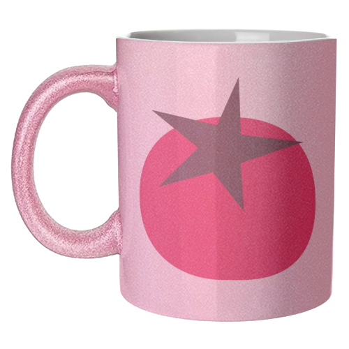 Star Tomato Coaster - unique mug by Suzie London